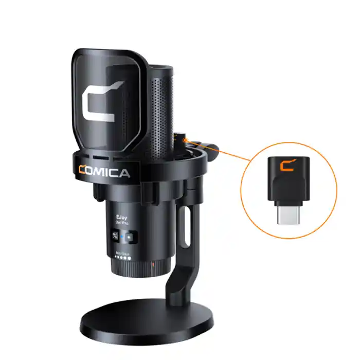 COMICA EJoy Uni Pro RGB Cardioid Condenser Wireless USB Microphone